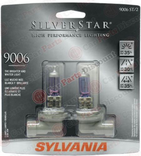 New sylvania silverstar bulb set - 9006 halogen (12v - 55w), 32257
