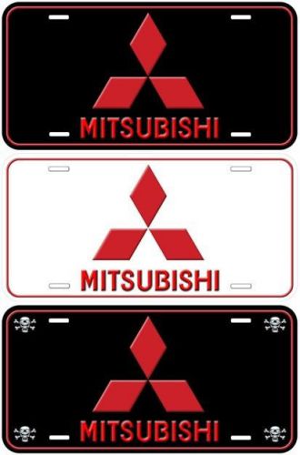 Mitsubishi aluminum novelty auto car license plate