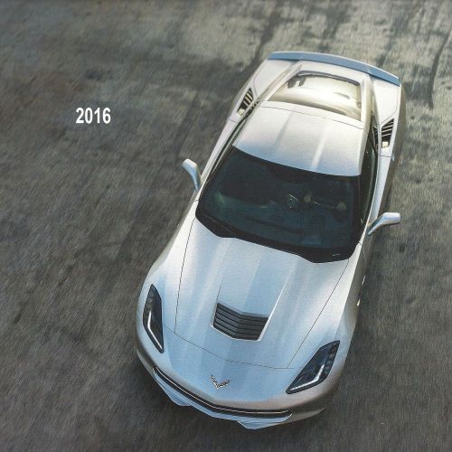 Corvette z06 lt4 z07 2016 - dealer book brochure - c7 chevrolet - zo6 zo7 c7.r
