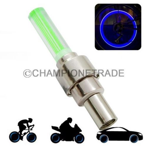 Chrome car motor bike blue led light green len tire valve cap for suzuki ct