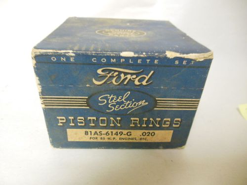 1932 - 1942 ford piston rings 85 hp .020 #81as-6149-g nos ford