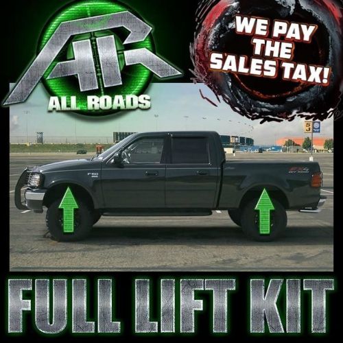 1997-2003 ford f150 2wd 4x2 complete leveling lift kit 3&#034; front 1&#034; inch rear