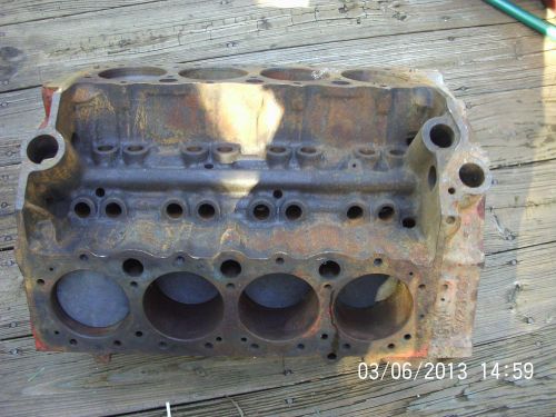 1956 265 chevy v8 engine block stock bore with rods/pistons for rebuild