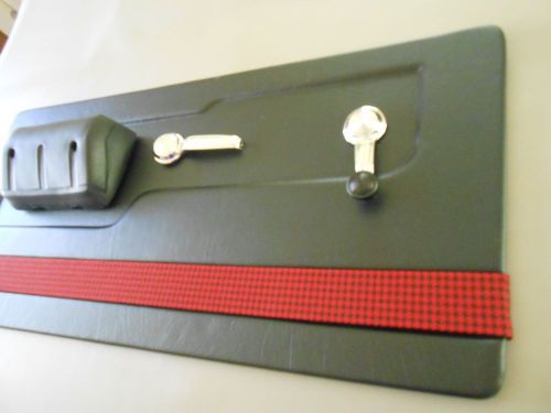 67-71 chevy truck door panels blk with black &amp; red houndstooth channel