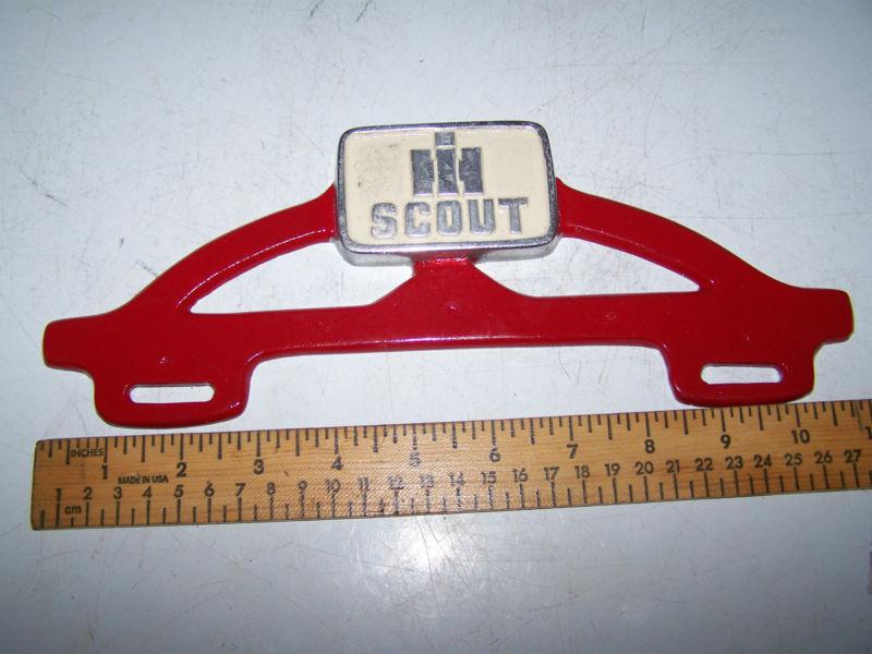 International scout   licence plate topper - automobilia