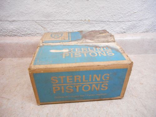 Set of 4 nos ford model a pistons, sterling 145p, .030 w/ pins, clips, wow
