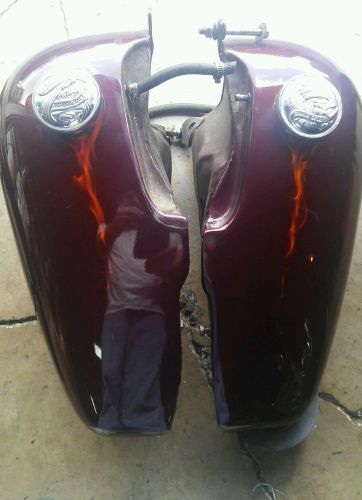 Harley davidson fat bob tanks and front fender custom paint
