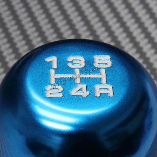 Blue 5 speed type-r manual aluminum transmission shift shifter knob universal 1