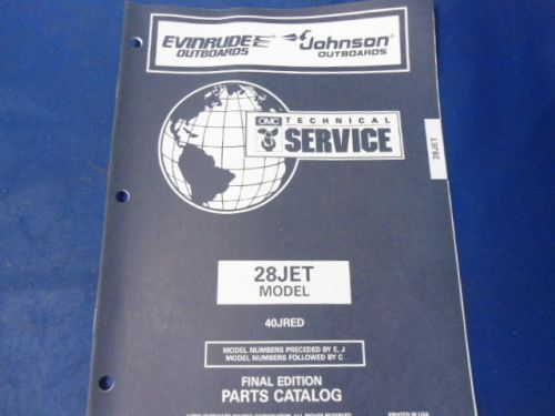 1996 evinrude johnson parts catalog , 28jet, 40jred models