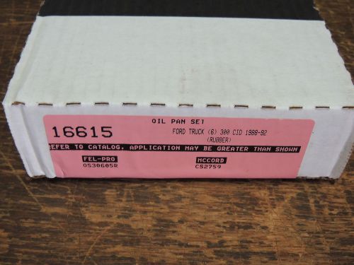 Detroit 16615 oil pan gasket (rubber) for 1988-92 ford 300 cid 6 cyl