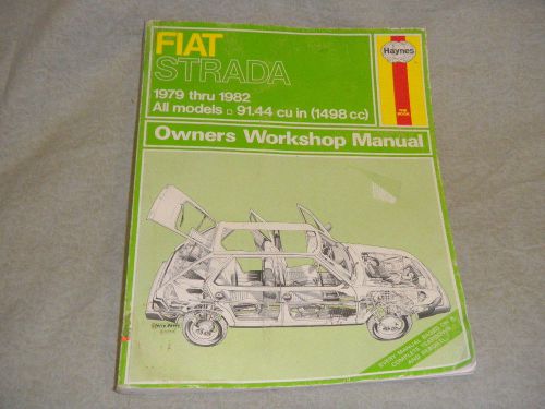 Fiat strada 1979 1980 1981 1982 manual all models 91.44cu in 1498cc guide book