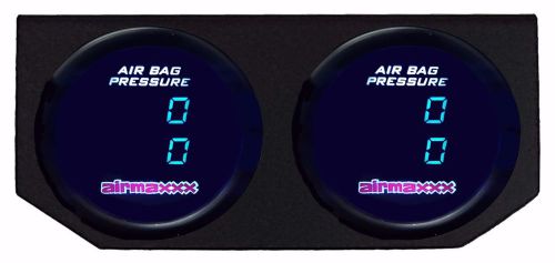 Two dual digital display 200psi air gauges &amp; panel no switch air ride suspension