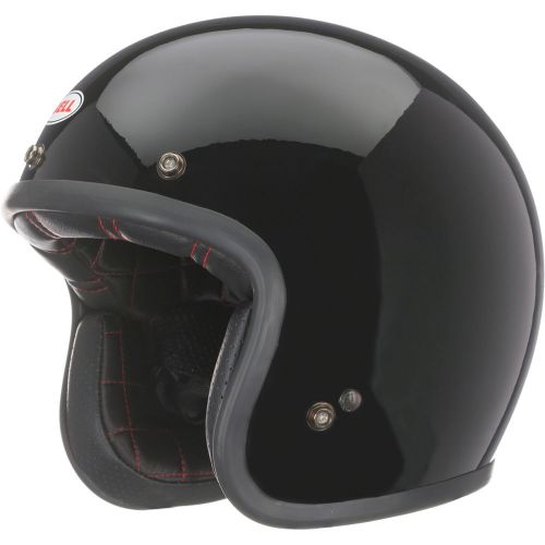 Bell helmet custom 500 solid black glossy small adult motorcycle open face