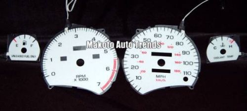 110mph indiglo gauge 6 color glow white face new for 95-97 saturn sl sohc series