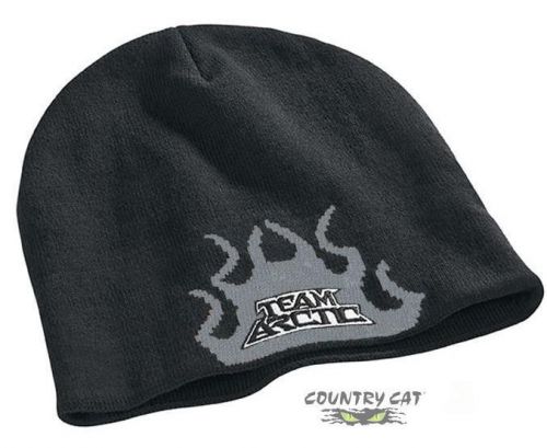 Arctic cat youth team arctic flame beanie hat - gray / black - kid&#039;s 5223-023