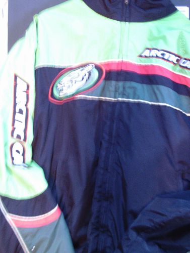 Vintage mens/women arctic cat jacket thinsulate size-lt -arcticwear-green/black