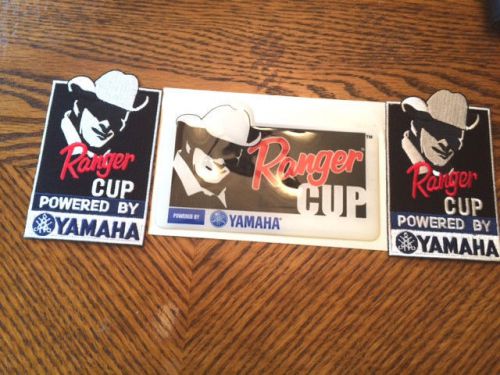 Vintage ranger cup bass boat decal sticker and jacket shirt patches  yamaha
