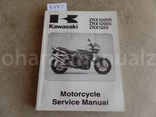 2001 kawasaki zrx1200 / zrx1200r / zrx1200s shop service repair manual oem