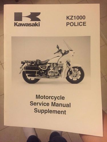 Kawasaki motorcycle service manual kz1000p police supplement