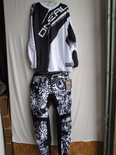 Oneal element men&#039;s adult motocross combo set pants 40&#034; waist, jersey 2xl