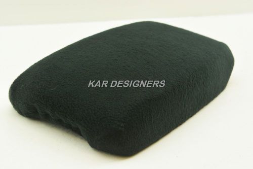 Fits 08-14 dodge avenger slide-on fabric console lid armrest cover black (cloth)