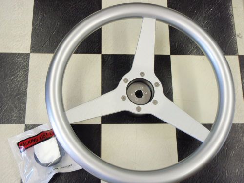 Ponza silver steering wheel with spokes