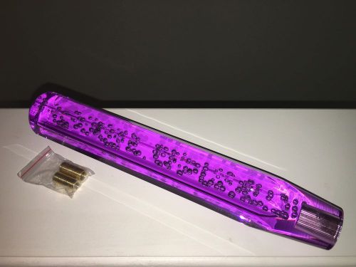 Jdm crystal purple300mm transparent bubble shift knob 10x1.5m universal shifter