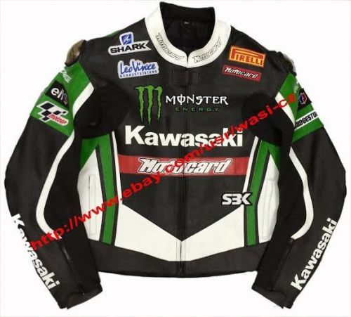 Brand new tom sykes kawasaki monster leather racing jacket new design