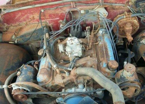 1961  pontiac 389 motor engine complete valve covers intake carb generator 1962