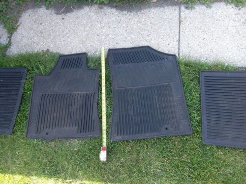 Oem nissan maxima 2009 - 2015 4pc black all weather rubber floor mat set genuine