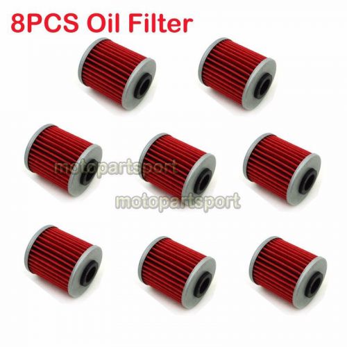 8x oil filter for kawasaki kx250f 250 450 evo suzuki fl125 rmz450 rmz250 evo 300