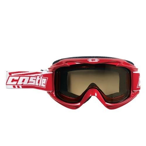 2013 castle launch snowmobile goggles - red