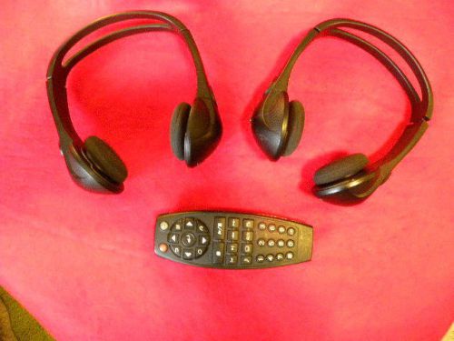 2 wireless headphones &amp; 1 tv dvd remote for a gm vehicle entertainment system