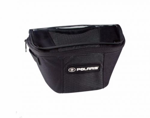 Polaris pro-ride snowmobile handlebar riser bag, black, item #2877795