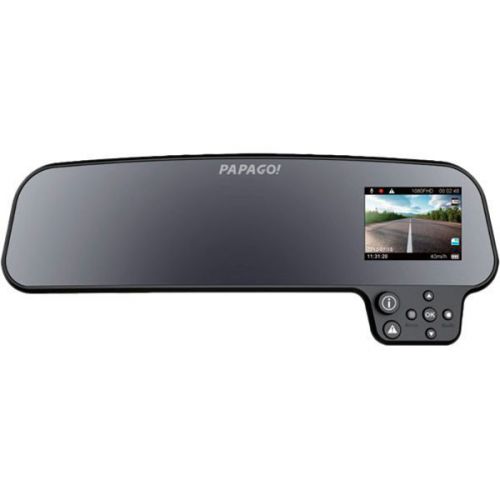 Papago gosafe hd full mirror mount dash camera - new