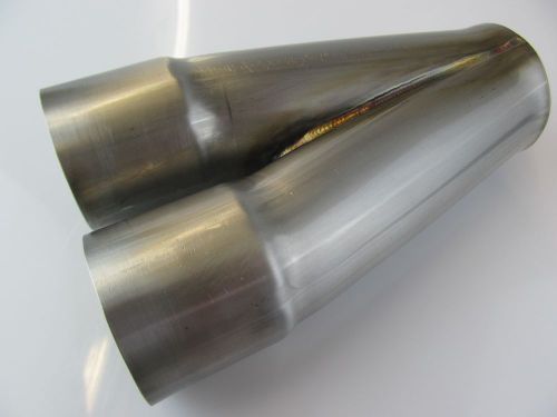 2 into 1 stainless merge header collector 1 7/8&#034;  inlet 2 1/2&#034; 2.5&#034; out 304