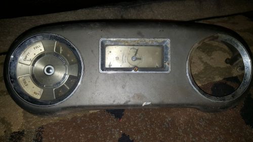 Vintage automobile dash piece with guages