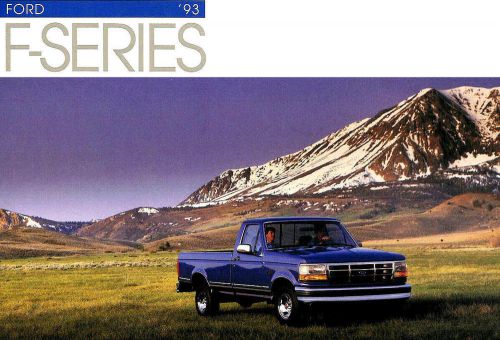 1993 ford f-series pickup truck brochure -f150-f250 hd-f350 drw-4x4-xl-xlt
