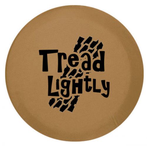 Breaking bad theme &#034;tread lightly&#034; spare tire cover 32 inch - spice black