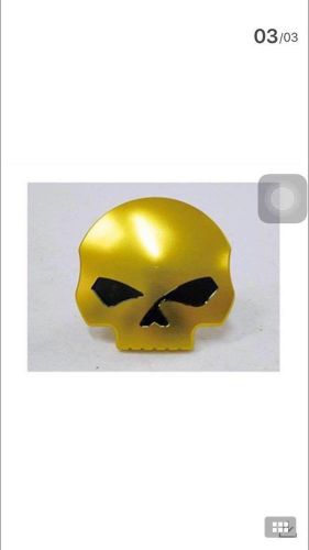 Gold black skull gas tank cap for harley davidson sportster xl models(1996-2016)