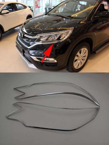 Front head light cover trim for 2015-2016 honda cr-v crv lamp cover abs chrome