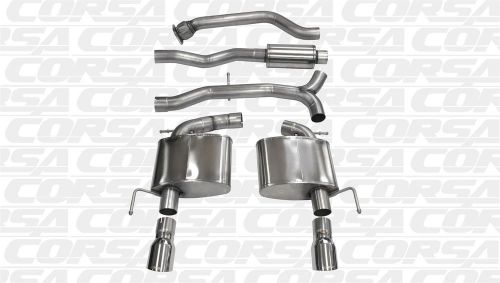 Corsa performance 14888 sport cat-back exhaust system fits 13-15 ats