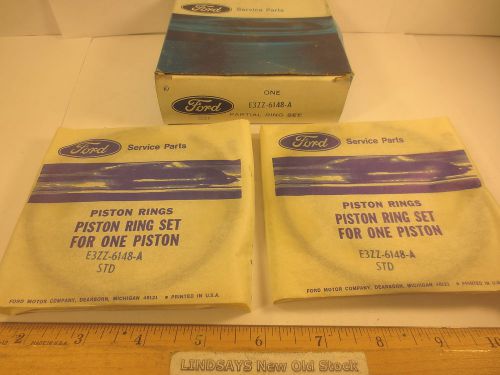 Ford 1983/1989 mustang 4 cyl. 2.3 liter partial 2 piston ring set standard nos