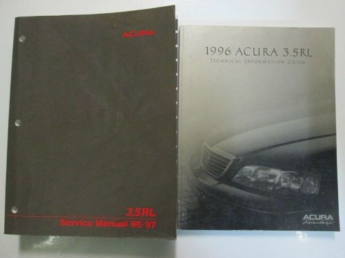 1996 acura 3.5rl service shop repair workshop manual set factory oem