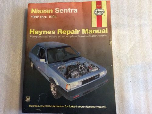 Haynes nissan sentra 1982-1984 repair manual # 7250