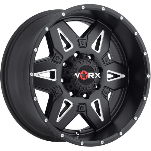 20x9 black worx ledge 807 8x6.5 +1 rims courser mxt 35x12.50r20lt tires