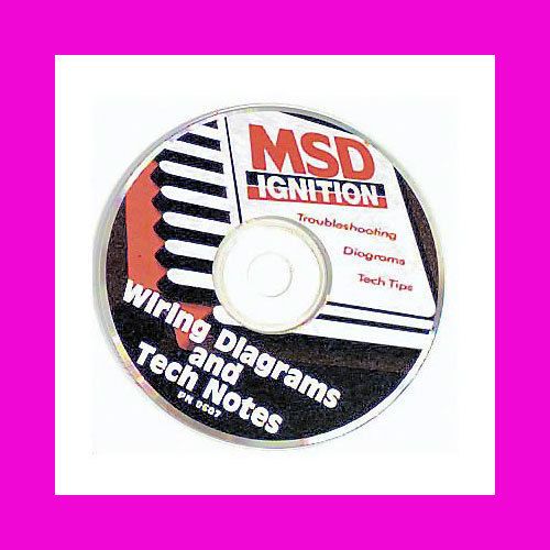 Msd ignition&#039;s installation diagrams technical info cd