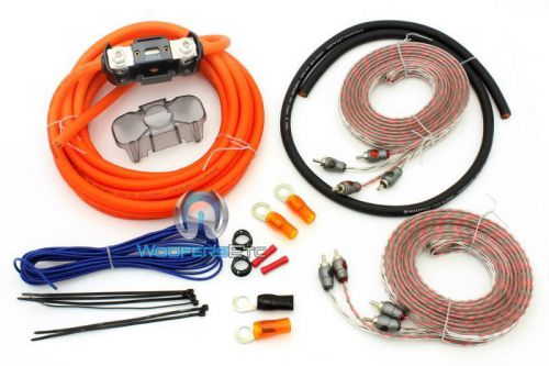 4gkit memphis 4 gauge amp wire 1000w 2 rca cord jacks amplifier install kit 0