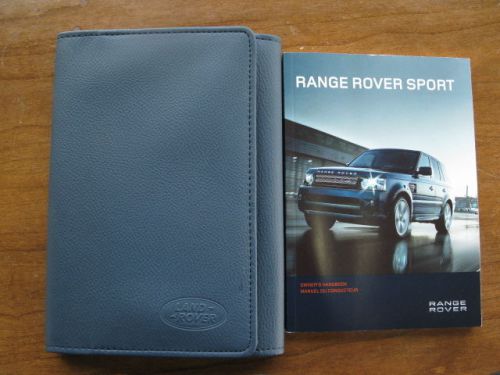 2012 fench original range rover sport owner’s handbook with leather wallet case