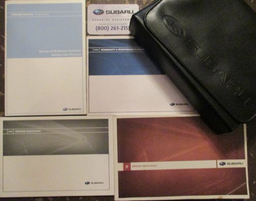 2008 subaru impreza owners manual complete with  logo case , free shipping